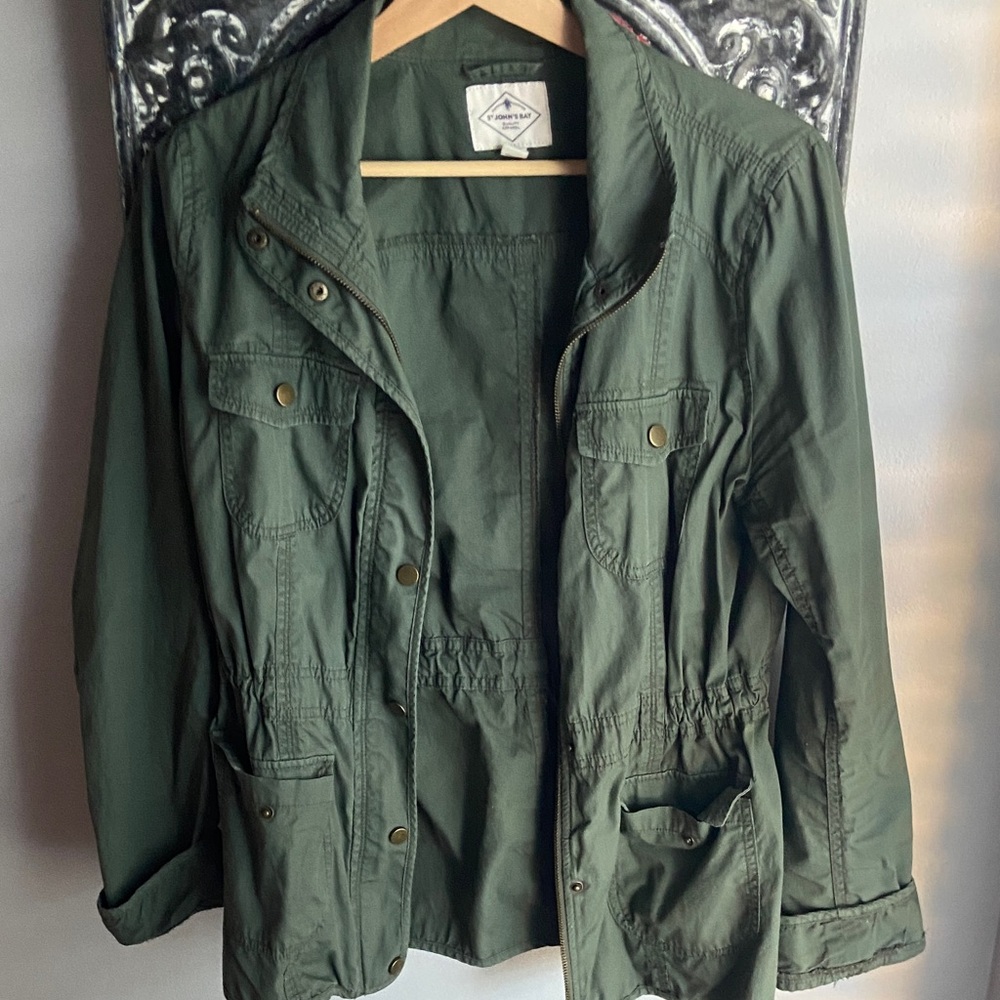 St. John's Bay Olive Utility Jacket